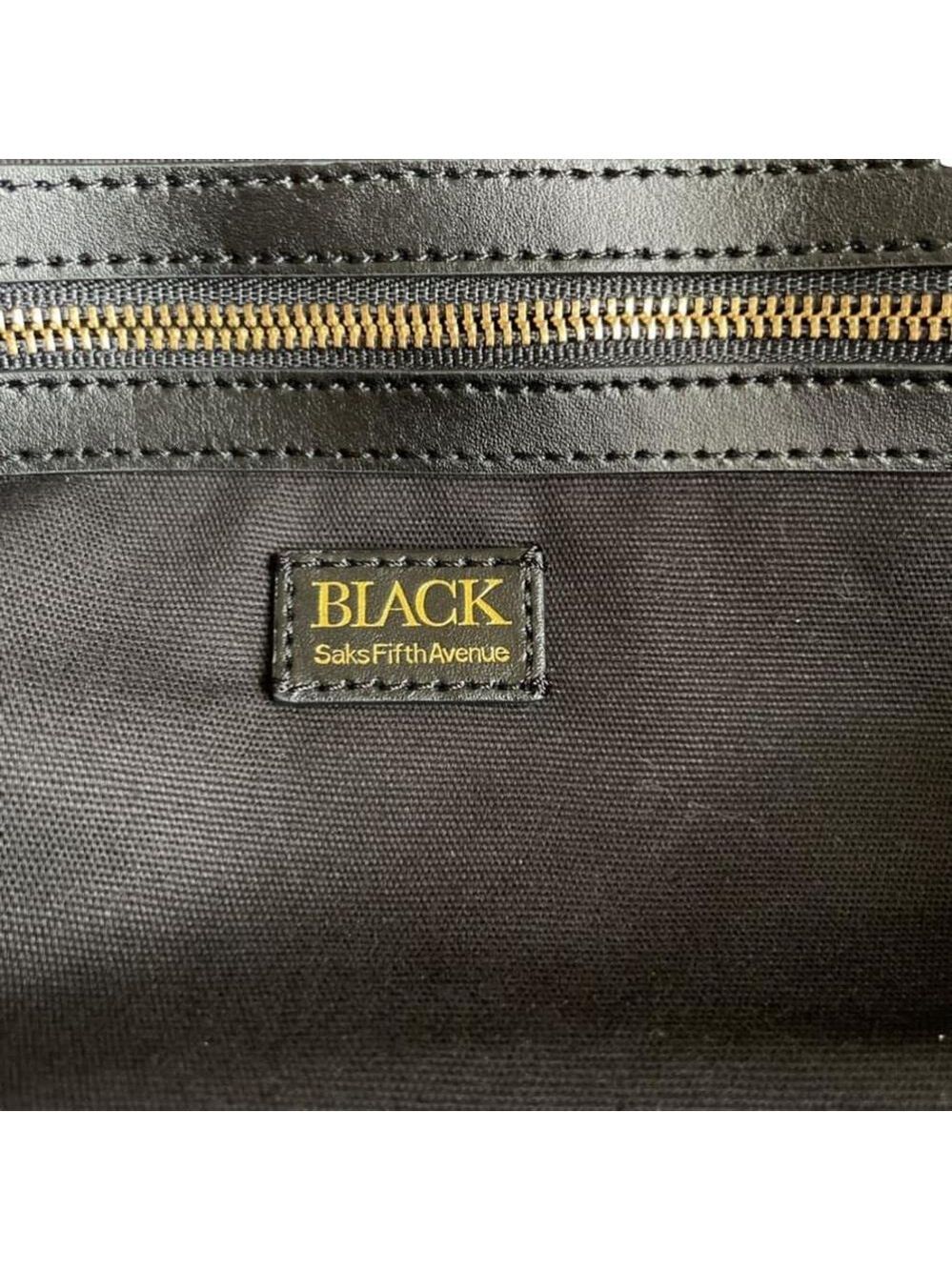 Black Saks Fifth Avenue Tote Bag - Picture 6 of 8